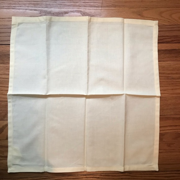 Pale Yellow Cloth Napkins {Set of 6} - Picture 3 of 6